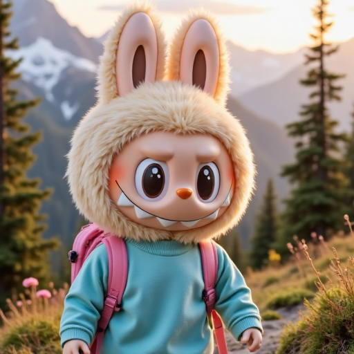 After - Labubu wallpaper theme with dreamy AI-generated style